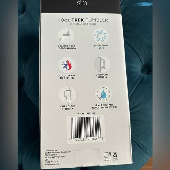 Simple Modern Animal Print Trek Tumbler with Straw lid and Handle, 40oz New - Picture 4 of 5